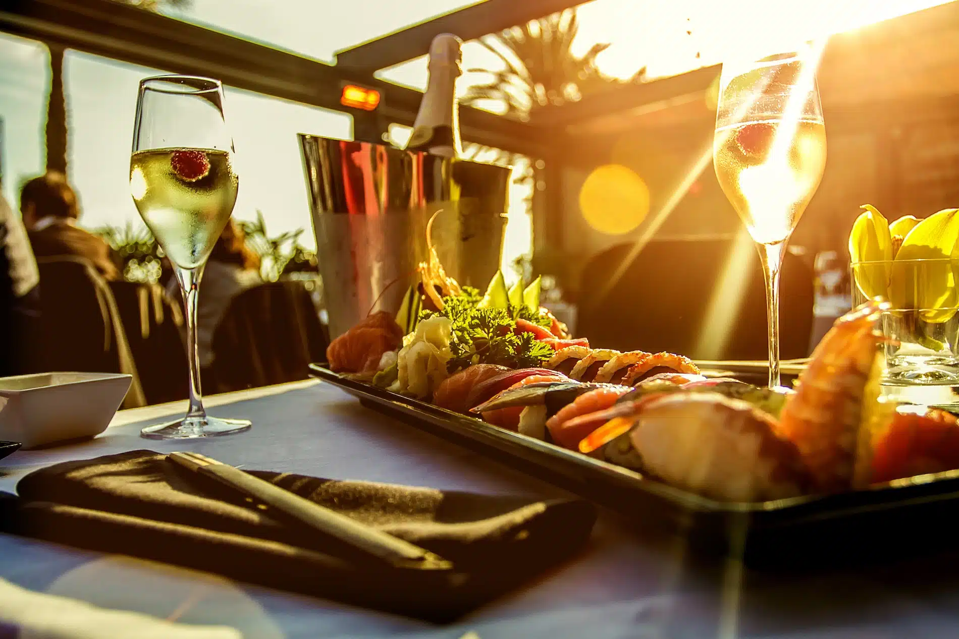 luxury restaurant in Oia Santorini