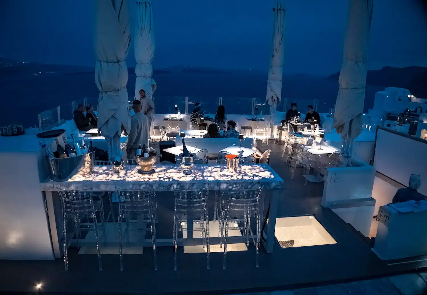 Dining in Oia Santorini